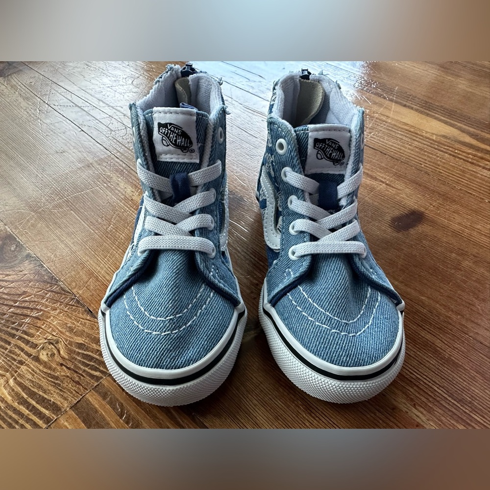 Vans Kids Denim Butterfly High-Tops - Picture 3 of 7